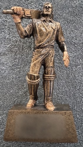 Cricket batsman trophy - trophy, resin