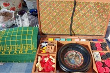 Vintage / Antique  Early 20th Century Games Compendium, Home Casino Roulette Etc