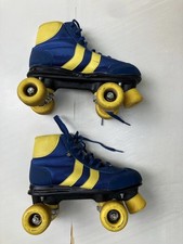 Rookie Retro V2 Blue Yellow Roller Skates Size Uk 5 - Eur 38 + bag 