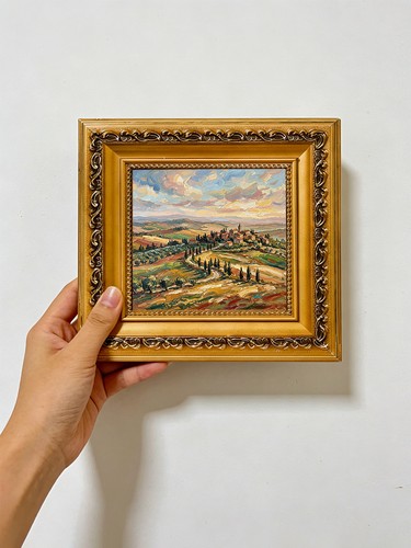 Tuscany hand painted - , solid