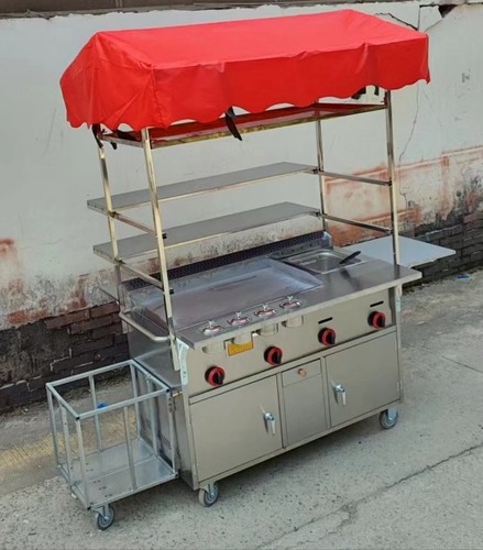 Stainless steel street - street, food