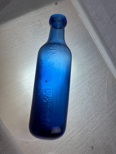 60831 old antique glass bottle - antique,