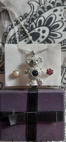 Avon long chain teddy bear - avon,