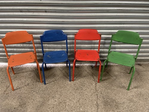 Set four vintage painted - four,