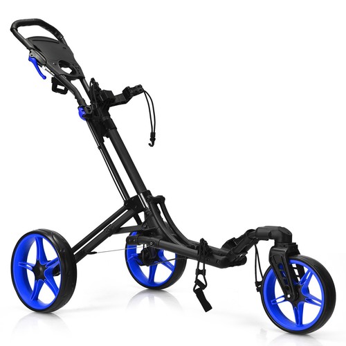 Goplus folding golf push cart - goplus,
