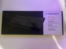 Advent Wireless Keyboard, NEW AND BOXED. BLACK. EXCELLENT VALUE 