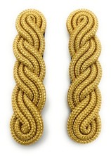  Military Shoulder Cord Gold Army Navy shoulder Board Gold Mylar  R231