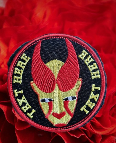 Personalised embroidered badge - embroidered,