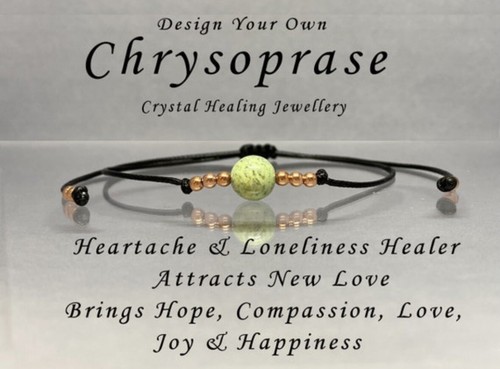 Chrysoprase healing bracelet - chrysoprase,