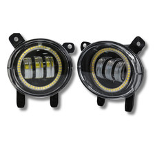 Front Fog Light Set LED For BMW 3 Series F30 F31 12-18 Angel Eyes Ring Pair