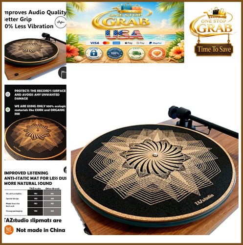 Cork turntable mat - cork,