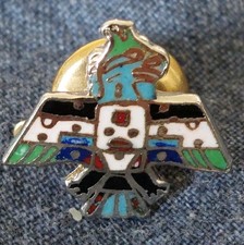 THUNDERBIRD Vintage Enamel Pin Badge/Brooch/Tie Pin Wearable & Collectable 