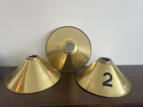 Vintage brass lampshades - , 3x