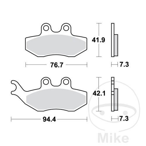 Trw standard brake pads - standard,