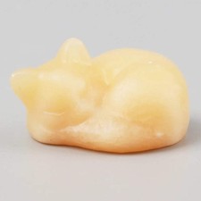 Crystal Sleeping Cat Figurines