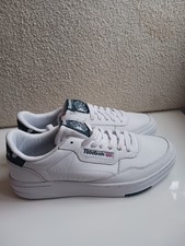 Reebok Trainers Court Peak Classic Leather Mens Size UK 8 White Dark Green New