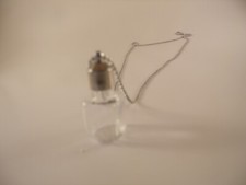 Glass vial necklace- Square