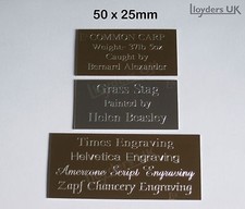 Engraved Plate, 50 x 25mm