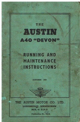Austin a40 devon saloon - a40,