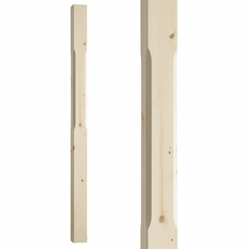 Stair chamfered newel posts - stair,