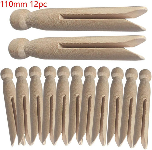 Round wooden clothespins 12 - round, clothespins,