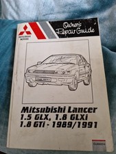 Owner's Repair Guide for Mitsubishi Lancer 1.5 GLX, 1.8 GLXi, 1.8 GTi, 1989-91