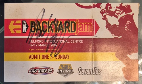 Matt hoffman bmx autograph - matt,