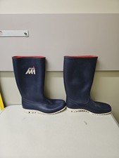 Musto Wellies - M1 Dark Blue White Soles Size 8 VGC