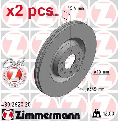 Pcs front brake disc rotos - pcs,