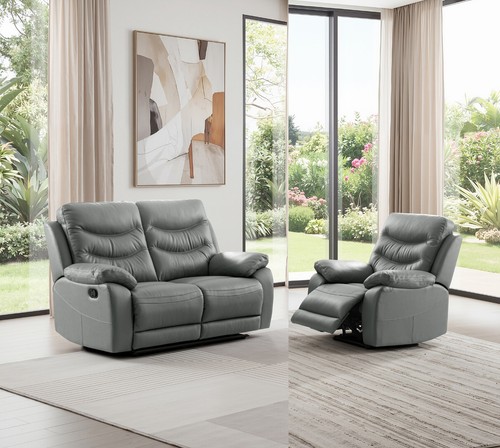 Dark grey italian leather - dark, 2