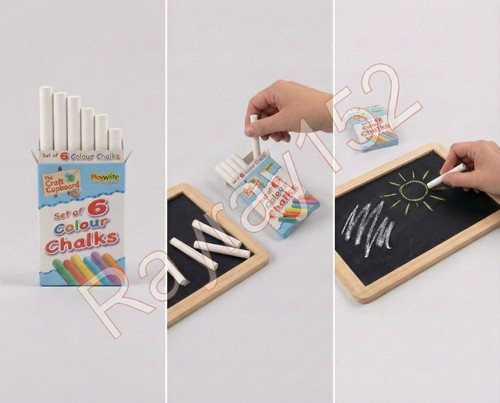 Plain white chalks - white, ideal