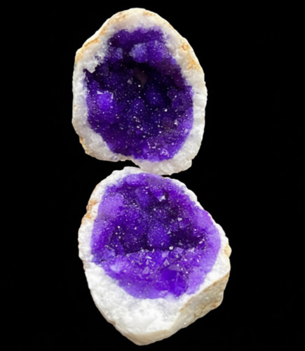 Crystal geode pair - crystal,