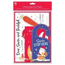 Christmas Eve Pack - Santa Placemat, Nice List Certificate, Door Hanger and more