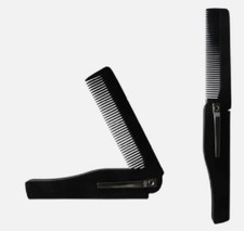 Folding Clip On Pocket Hair Beard Moustache Comb UK Seller