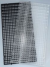 Egg Crate for Aquarium Fish Tank Marine Coral Reef Sump 30cm x 15cm White Black