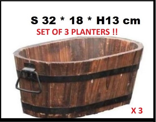 Set 2 oval burnt - of,