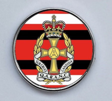 QARANC Queens Crown Military Army Domed Lapel pin Badge