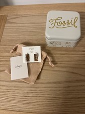 Fossil Silver Hoop Earrings