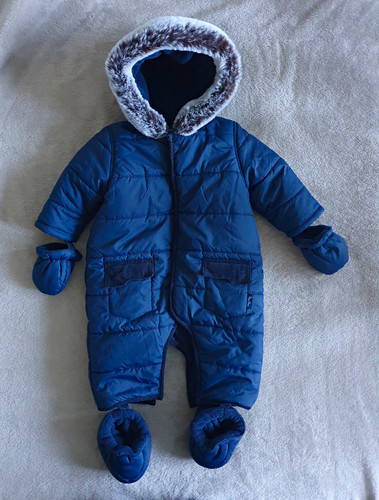 Silver cross blue hooded - blue,