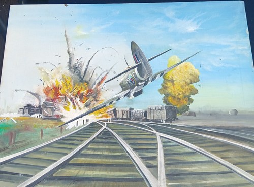 Oil painting depicts - a, ww2