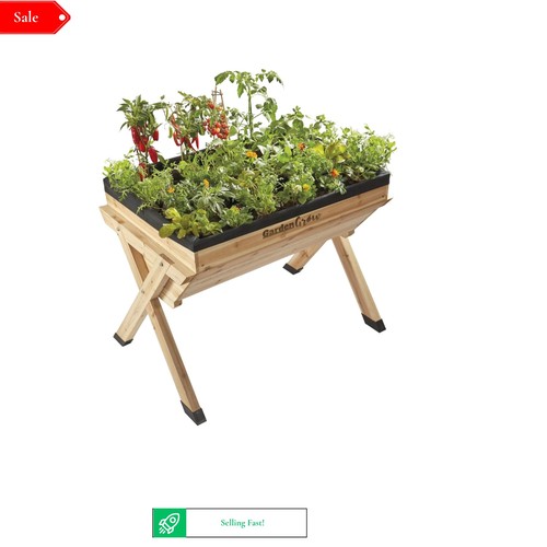 Raised wooden vegetable - wooden,