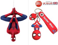 Marvel Spiderman Cartoon Keychain Keyring Gift Set Bag Clip stocking filler NEW