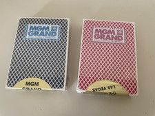 2 x MGM Grand Las Vegas Casino Vintage BEE Cards Used In Play Deck Re-Sealed