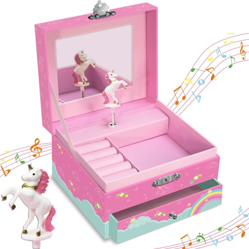 Unicorn music jewellery box - music,