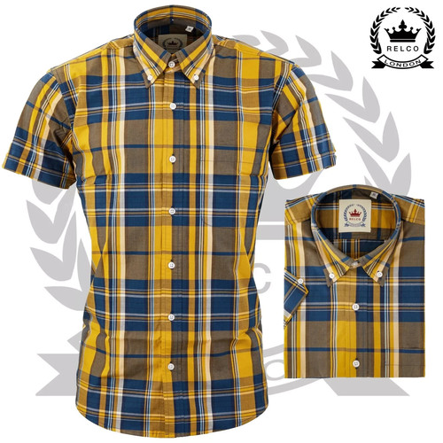 Relco check shirt medium - medium, short
