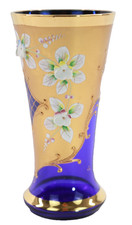 Vintage Bohemian Cobalt Blue