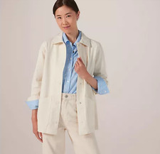 Denim & Co Cotton Twill Casual Jacket Size small new  QVC dcbx