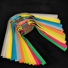 10 Flat Elastic Rubber Bands Slingshot Replacement Hunting Catapult Tapered Band