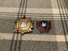 North Korean Medals / Badges RARE Korean War Era