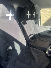 STITCHES + STEEL Seat Covers fit Volkswagen T5 T6 T6.1 Front Single & Twin Seats